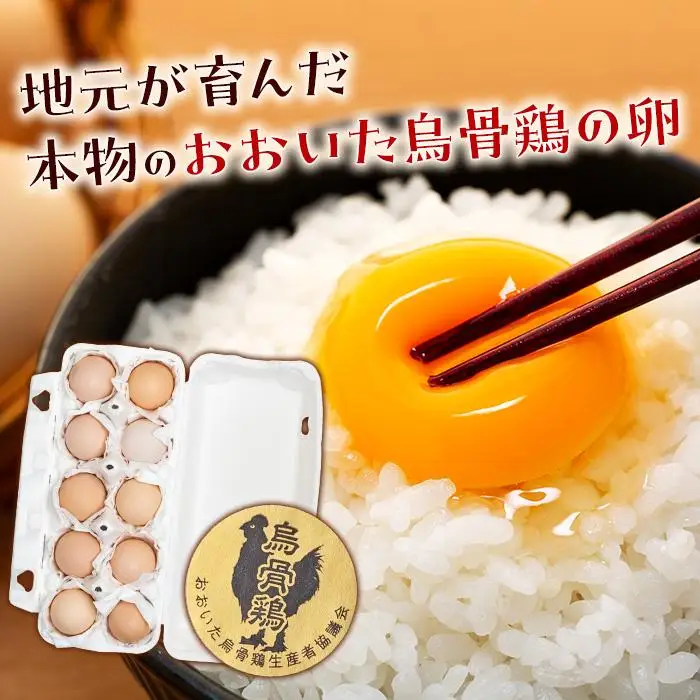 【定期便 全3回】大分うこっけい卵　生食用20個（10個×2）×3回