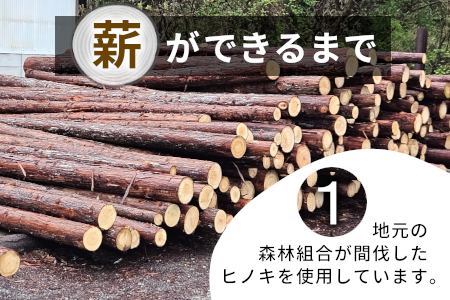 大容量！ 東濃ヒノキ薪 約160kg (約16kg×10箱) 皮付き 中割 大割 薪ストーブ アウトドア キャンプ 焚火 暖炉 楢 ナラ 薪 まき 雑貨 日用品 70000円