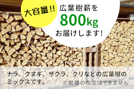 広葉樹薪 中～大割 約800kg 【岐阜県・愛知県限定】 中割 大割 薪ストーブ アウトドア キャンプ 焚火 暖炉 薪 まき 雑貨 日用品 300000円