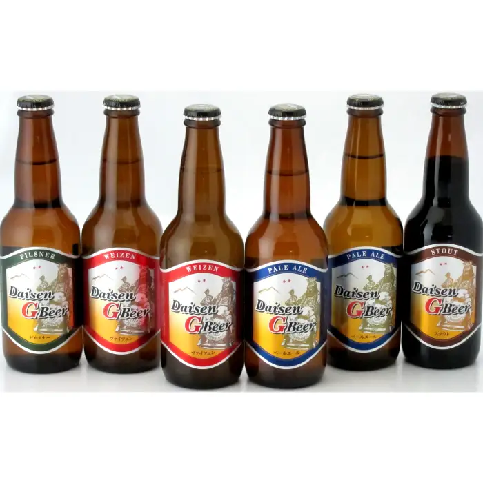 大山Ｇビール 飲み比べセット【ビール びーる beer 地ビール クラフトビール 瓶 瓶ビール 6本 330ml お酒 酒 アルコール バラエティ 大山 ヴァイツェン ペールエール ピルスナー スタウト ギフト 贈り物 お土産 父の日 敬老の日 鳥取県 日吉津村】