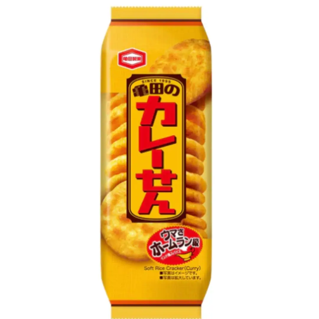 亀田製菓  亀田のカレーせん 15枚 12袋 お菓子 菓子 せんべい スパイシー つまみ おつまみ 晩酌 人気のため単品で登場 2A03010