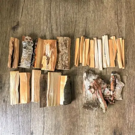 薪のお試しセット 2kg  北海道産 広葉樹 キャンプ_北海道産 道東産 広葉樹 木の皮 焚き付け 用 薪 焚き火 初心者 ソロキャンプ キャンプ 北海道 釧路町 釧路超 特産品 _【1410198】