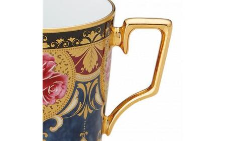 オマージュ コレクションコーヒー碗皿(色絵薔薇文) 058-H1240