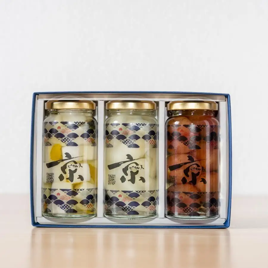 【randfarm】京ピクルス詰め合わせ　3本（和風味、ミニトマト、麹玉ねぎ）