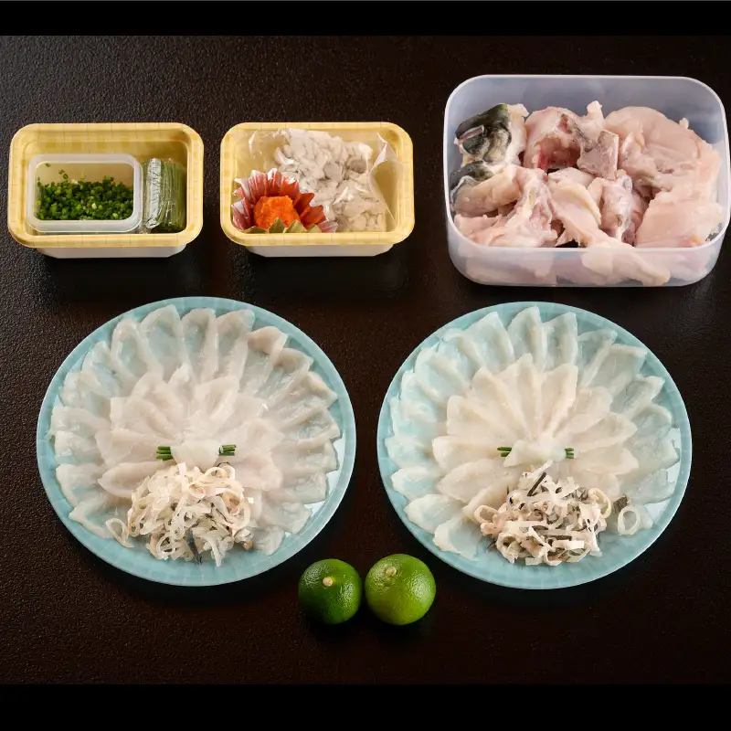 料亭「魚喜」とらふぐフルコース  (冷蔵)  2人前(H028109)