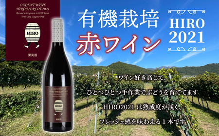 東御市産赤ワイン HIRO 2021