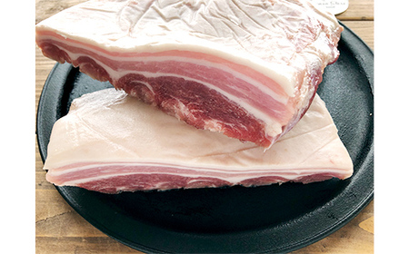【放牧豚】バラかたまり 1kg以上 肉 豚肉 バラ肉 ブロック肉 北海道 F4F-2229