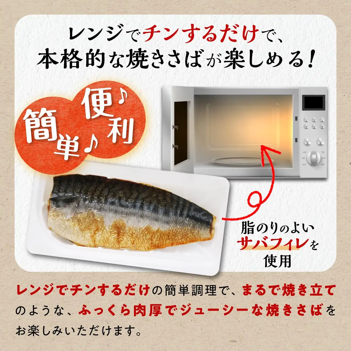 レンジで焼さば 12枚入り（フィレ二分割）_T011-1531
