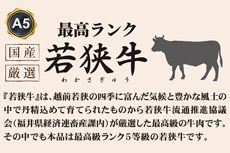 若狭牛上モモしゃぶしゃぶ用（A5ランク）　600ｇ