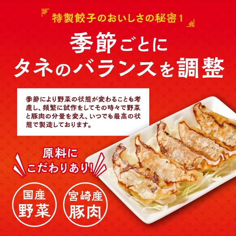 悠瑠里特製餃子72個 餃子 ぎょうざ 惣菜