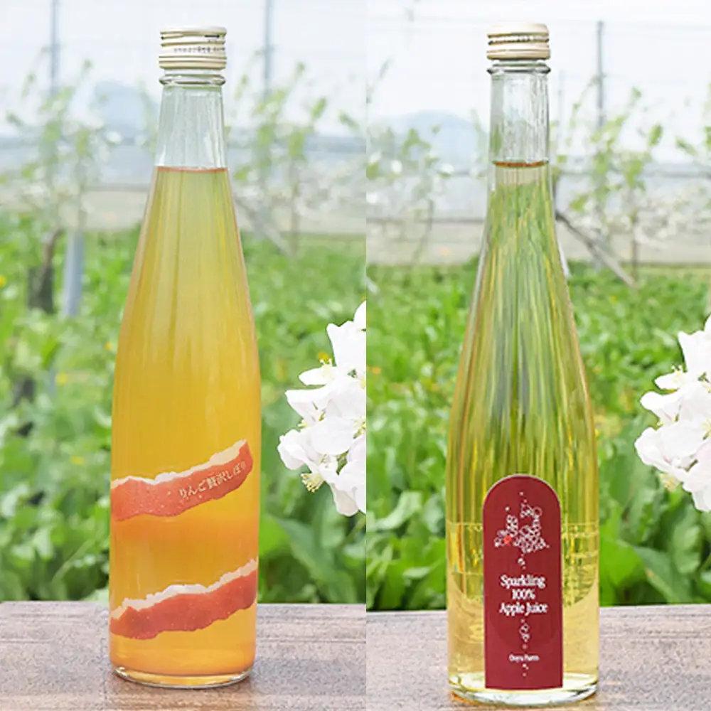 スパークリング 500ml×1本＆りんごジュース 500ml×1本＆りんごジャム 150g×2個のギフトセット リンゴ 果汁 林檎 飲料 アップル 果物 フルーツ 青森 飲み物 ドリンク
