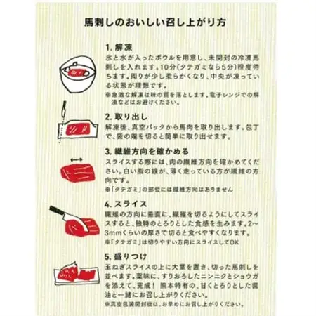 【熊本直送】馬刺しブロック肉　霜降り(中トロ)500g(美里町)_肉 馬肉  うま 桜肉_【配送不可地域：離島】【1378014】
