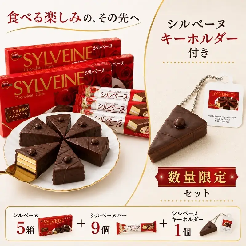 ブルボン　シルベーヌセット 数量限定 お菓子 詰め合わせ セット シルベーヌ スイーツ 菓子 おやつ デザート チョコ チョコレート チョコケーキ キーホルダー 新潟 