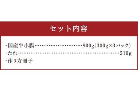 国産牛 小腸 (300g×3セット） ホルモン鍋