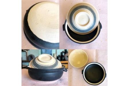 無双窯 約2人前用 土鍋 鍋 陶器 伝統工芸 工芸品 焼物 焼き物