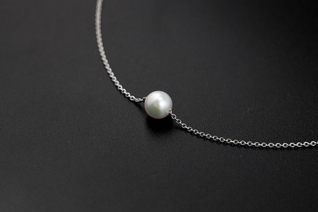 【SILVER】7.0-7.5mm アコヤ真珠スルーネックレス RM/No.86