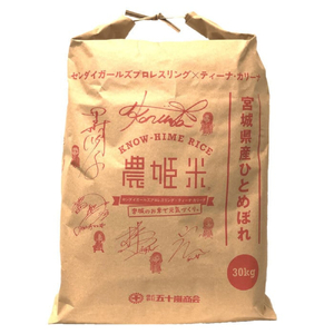 令和4年産農姫米(ひとめぼれ) 30kg×1袋 お米 おこめ 米 コメ 白米 ご飯 ごはん おにぎり お弁当 のうひめまい【株式会社五十嵐商会】ta207