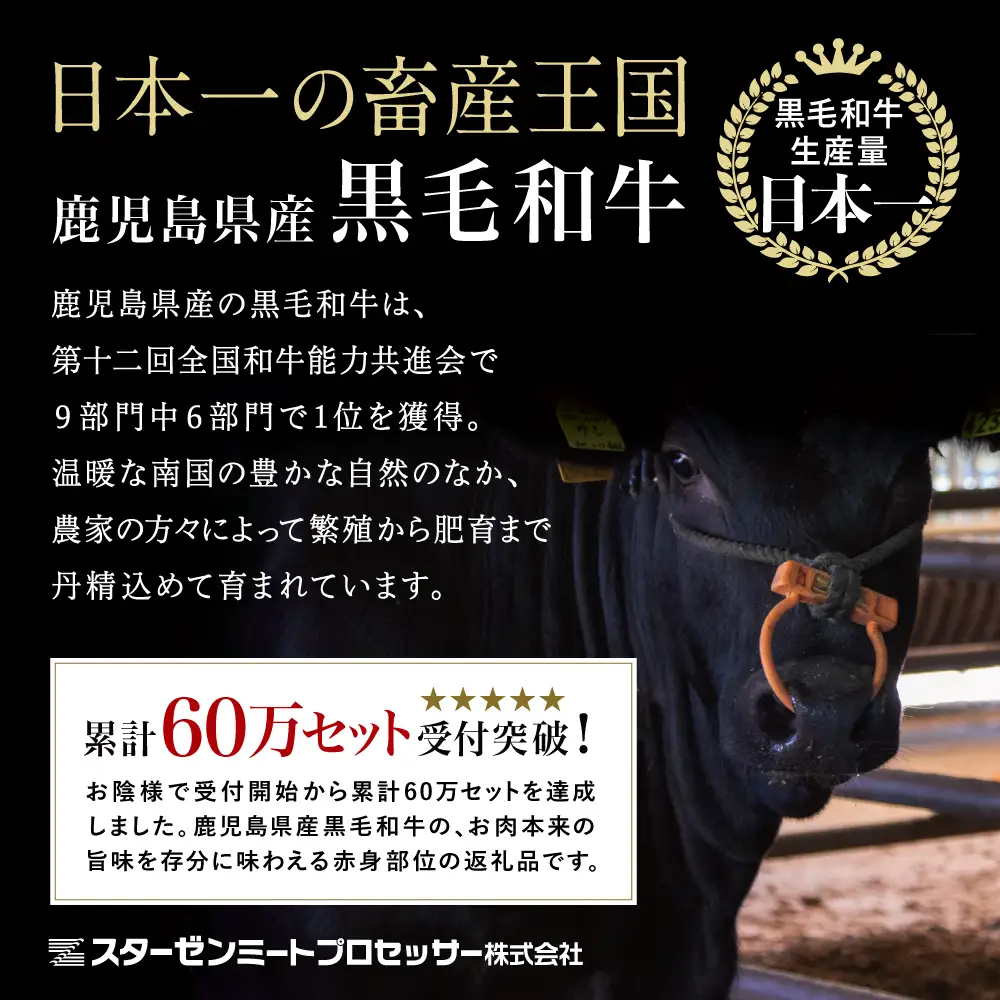 【鹿児島県産】黒毛和牛 赤身ももスライス 600g（600g×1P） ★最短発送★ 和牛 牛肉 肉 赤身 モモ スライス 薄切り すき焼き すきやき しゃぶしゃぶ 鍋 あっさり ヘルシー 冷凍 ギフト 贈答 贈り物 プレゼント スターゼン 鹿児島県 南さつま市