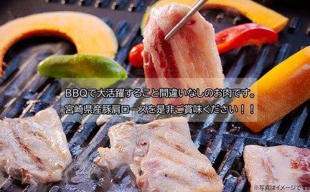 宮崎県産 豚 肩ロース 焼肉用 300g×6 計1.8kg