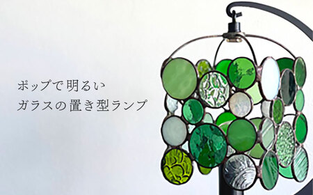ステンドグラス テーブルランプ ドロップス グリーン ランプ / Nijiiro Lamp ニジイロランプ [BBAD012]