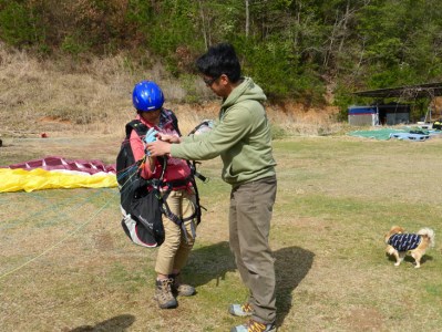 パラグライダー 体験入学 2名様