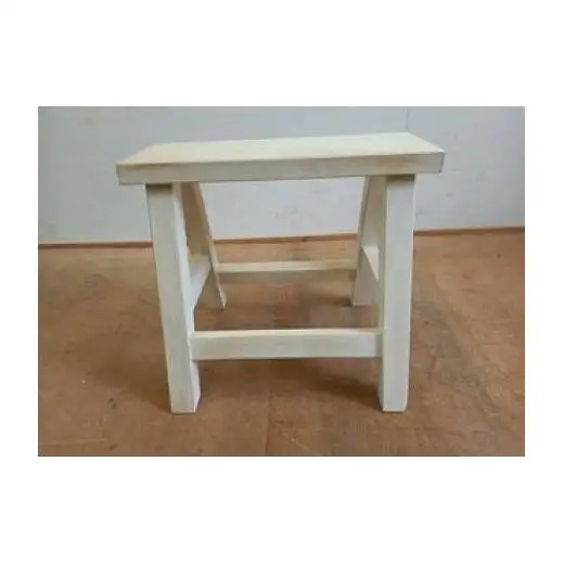 アンティーク風ペイント仕上げふみ台（ホワイト） / 踏み台 ふみ台 ステップ台 木製 木工品 家具