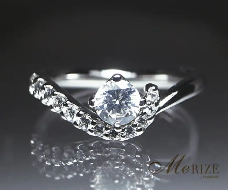 指輪 天然ホワイトダイヤ 0.48ct Germaine ジェルメーヌ【プラチナ950】r-113（KRP）O95-1410