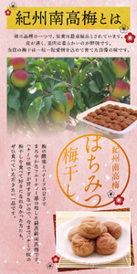 はちみつ梅干し 最高級紀州南高梅干し ご家庭用  1.4kg【inm100B】