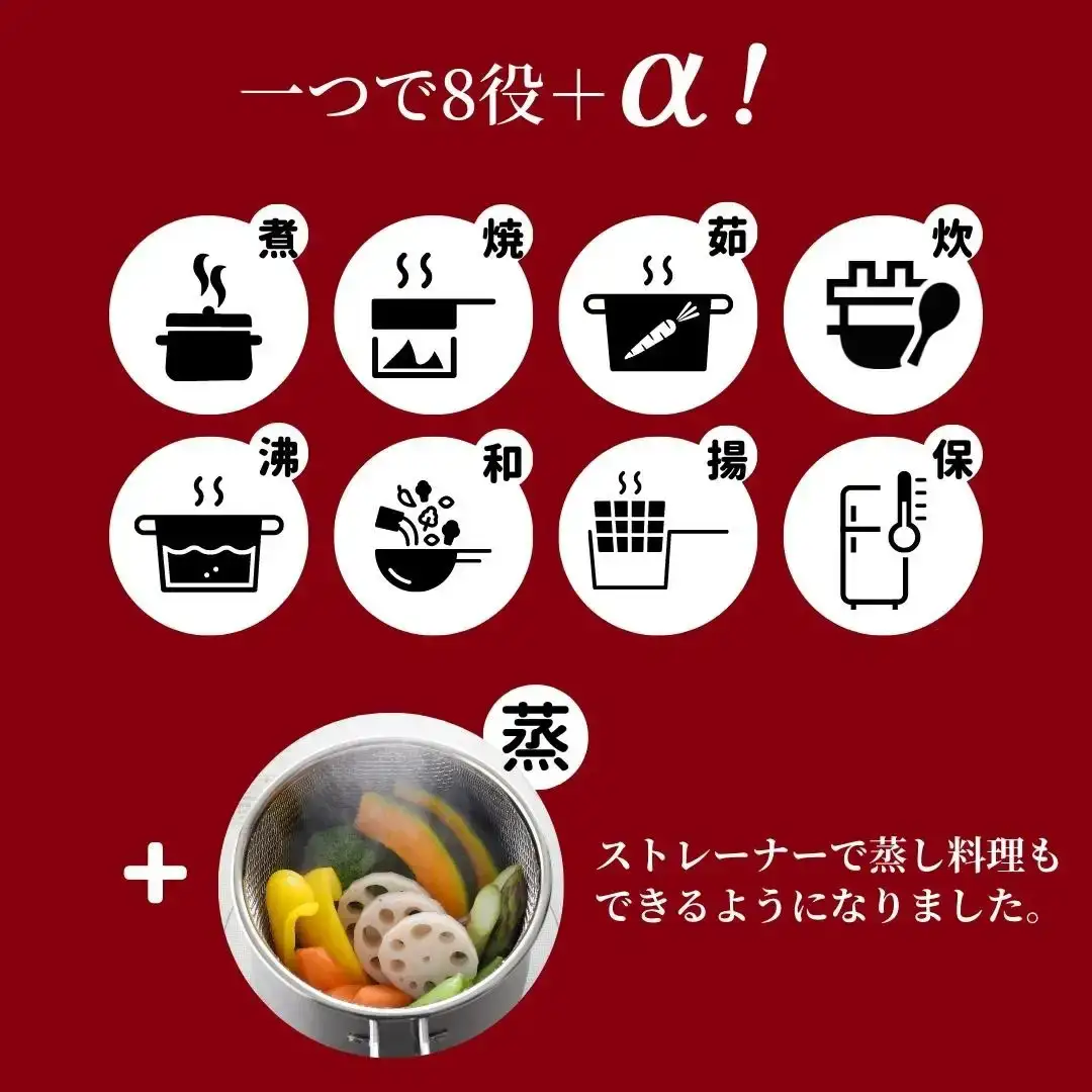 ステンレス マルチポット ストレーナー付 万能鍋 IH対応 調理器具  片手 鍋 ザル
