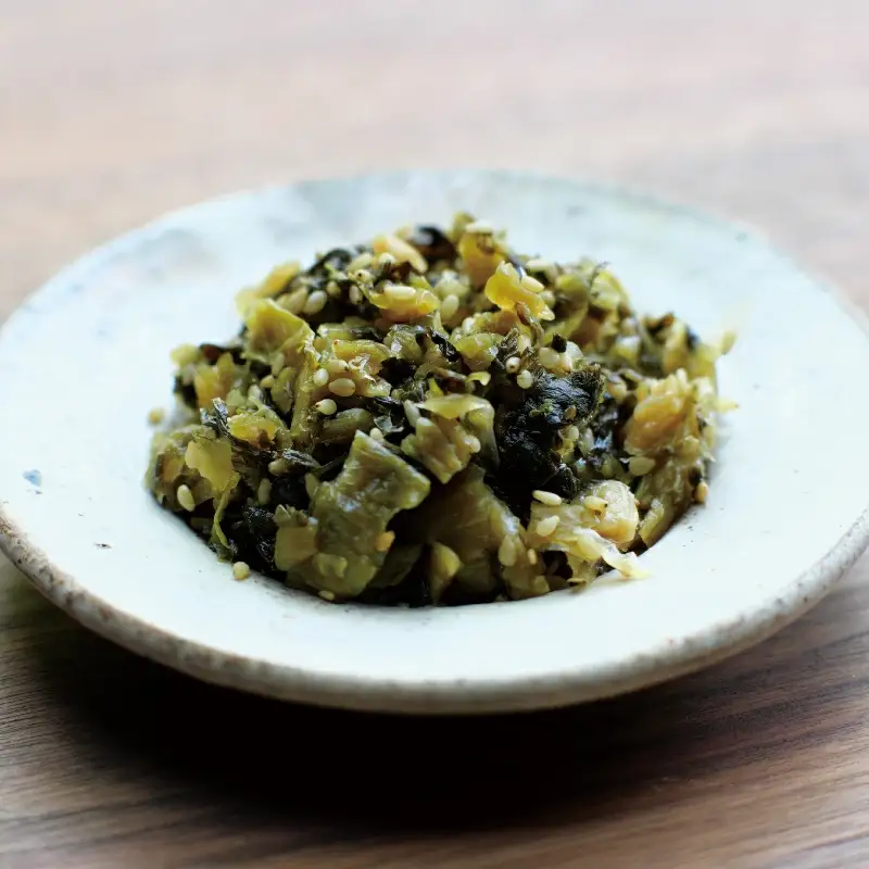 熊野の高菜刻み しょうゆ味 600g（120g×5袋セット） / 高菜漬け 田辺市 ウコン不使用 漬物 つけもの 健康 和歌山 醤油 野菜 おつまみ【kms007】