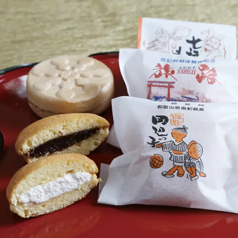 銘菓 田辺っ子・旅路・七福もなか 各12個入セット  / 銘菓 お菓子 スイーツ 和菓子 個包装 小分け プレゼント ギフト ご家庭用 贈答 和歌山 バター クリーム お土産 お取り寄せ 田辺市【shd020-2】