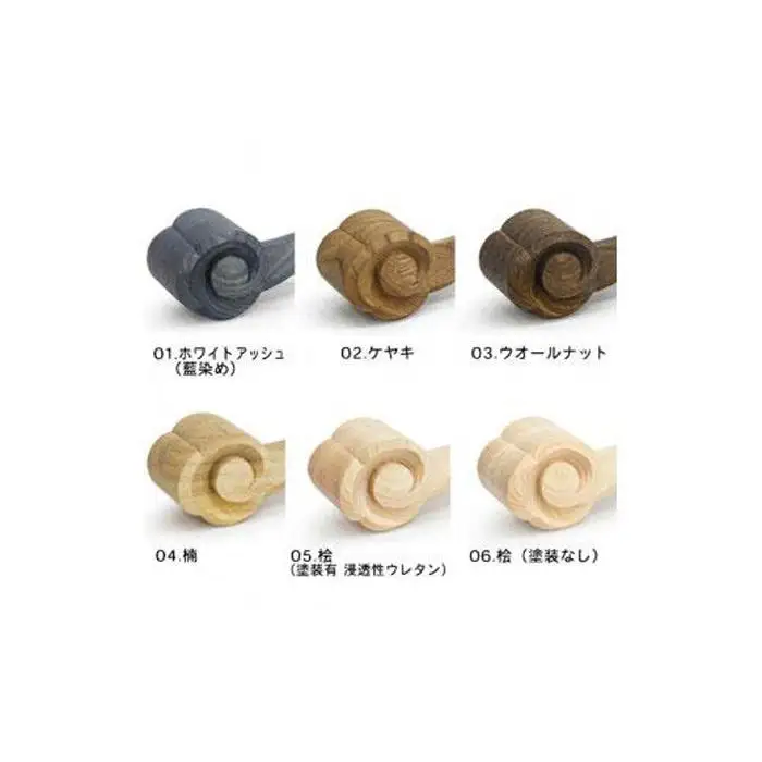 木彫りのダンベル　2kg　05.桧（塗装有浸透性ウレタン）