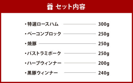 創業昭和3年★ 手造り 製法にこだわった 特選 ハム セット ③ ベーコン 焼豚 ウインナー