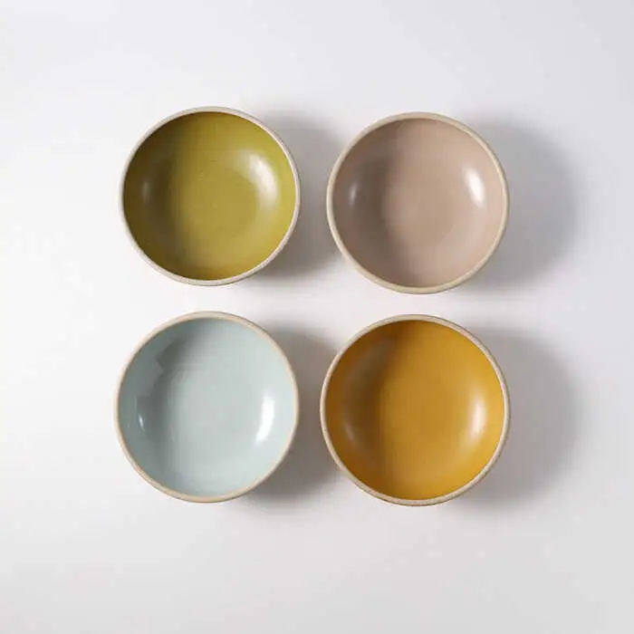 【波佐見焼】CoCon（ここん）ボウルS 4カラーセット食器 皿【福田陶器店】[PA302] 波佐見焼
