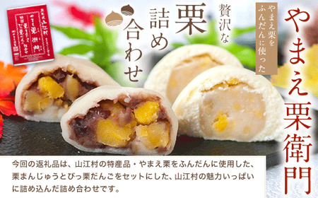 やまえ栗衛門 栗まんじゅう・びっ栗だんご詰め合わせ