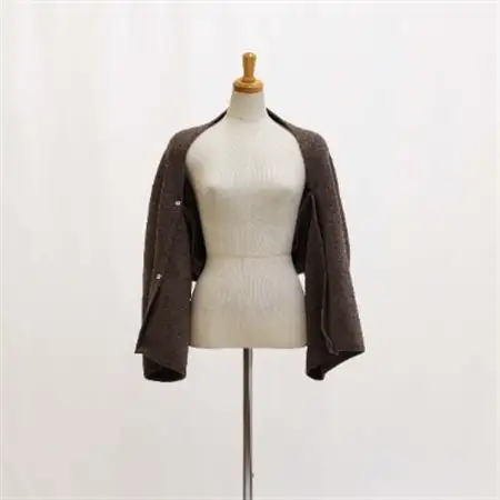 3WAY メリノウールニットケープ　【チョコ】_装飾品・工芸品 女性・レディース 洋服 _【1251898】
