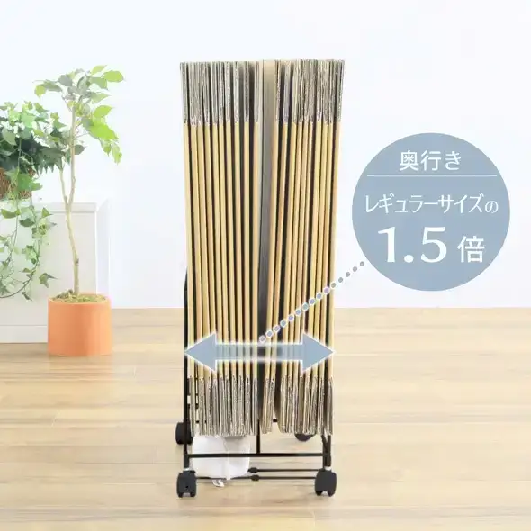 ダンボール片づけラック 奥行きワイド ブラック ダンボール収納 燕三条製 [川口工器]