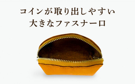 ファスナー口がガバ?っと開くコインケース 牛革 （キャメル/ブラック/レッド/ピンク） ＜グッピーサウンド＞ [CEV011]