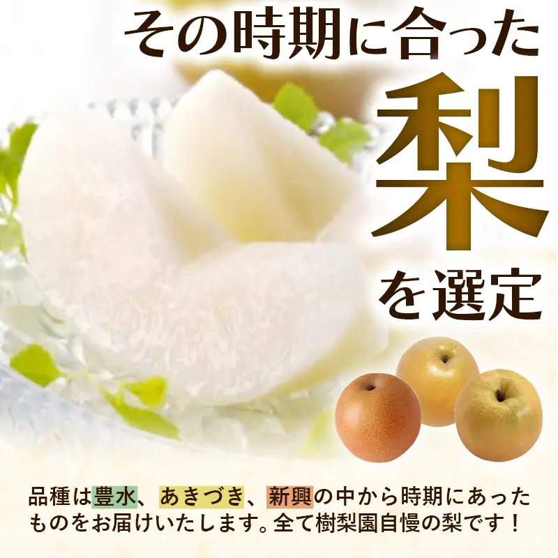 ＜品種おまかせ＞季節の梨 約5kg(10～16玉入り) 豊水 秋月 新興【梨 なし ナシ ほうすい あきづき しんこう フルーツ 果物 果実 旬 贈答 ギフト おすすめ 人気 おまかせ 福岡県 筑前町 送料無料 AK003】【価格改定X】