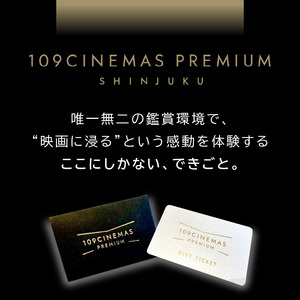 【ペアチケット】109 シネマズ　プレミアム　新宿　クラスS 2026年まで 109シネマズプレミアム新宿 「CLASS S」ギフトシネマチケット2名様