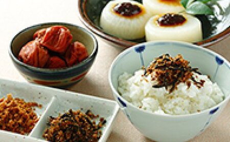 しょうがみそ・飯上ひじき・飯上生姜・梅干セット mi0005-0011