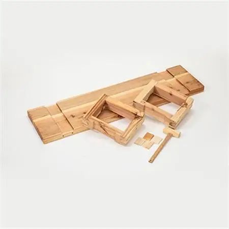 木製ベンチ(座面サイズ小＆脚2種set)　分解収納可能な組立式ベンチ_雑貨・日用品 椅子・チェア・ソファ 家具・インテリア _【1430979】