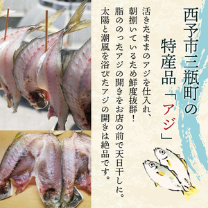魚屋こだわりの活アジ開き MIK0001