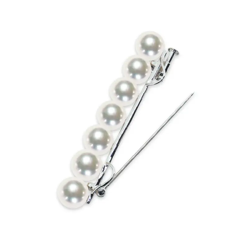 アコヤ真珠 ブローチ 7.5mm 7珠 天成真珠 アクセサリー  A270-114017