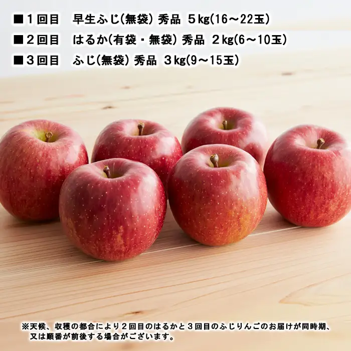 【定期便3回】やまがた秋のりんご三昧【令和8年産先行予約】FS23-638