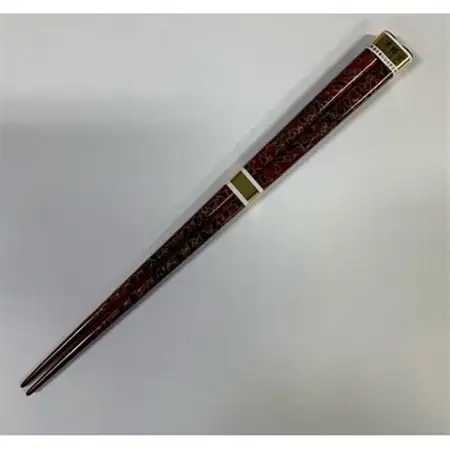 伝統工芸品　津軽塗箸　ワイン色(唐塗)_装飾品・工芸品     雑貨・日用品 箸 食器   装飾品・工芸品  陶器・漆器 _【1139150】