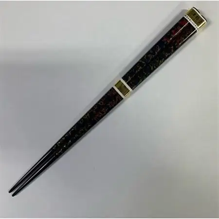 伝統工芸品　津軽塗箸　紫色(唐塗)_装飾品・工芸品     雑貨・日用品 箸 食器   装飾品・工芸品  陶器・漆器 _【1139153】