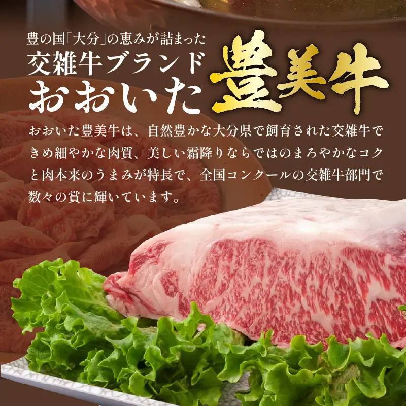 おおいた豊美牛肩ローススライス 600g (300g×2P)_2260R