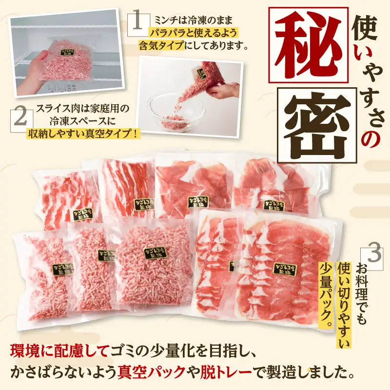 【5営業日以内に発送】鹿児島県産 黒豚 お徳用 4種詰合せ（1.8kg） K134-009 肉 豚肉 冷凍 スピード配送 最短 すぐ届く お急ぎ