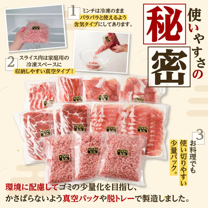 【5営業日以内に発送】鹿児島県産 黒豚 お徳用 5種詰合せ（2.2kg） K134-010 肉 豚肉 冷凍 スピード配送 最短 すぐ届く お急ぎ
